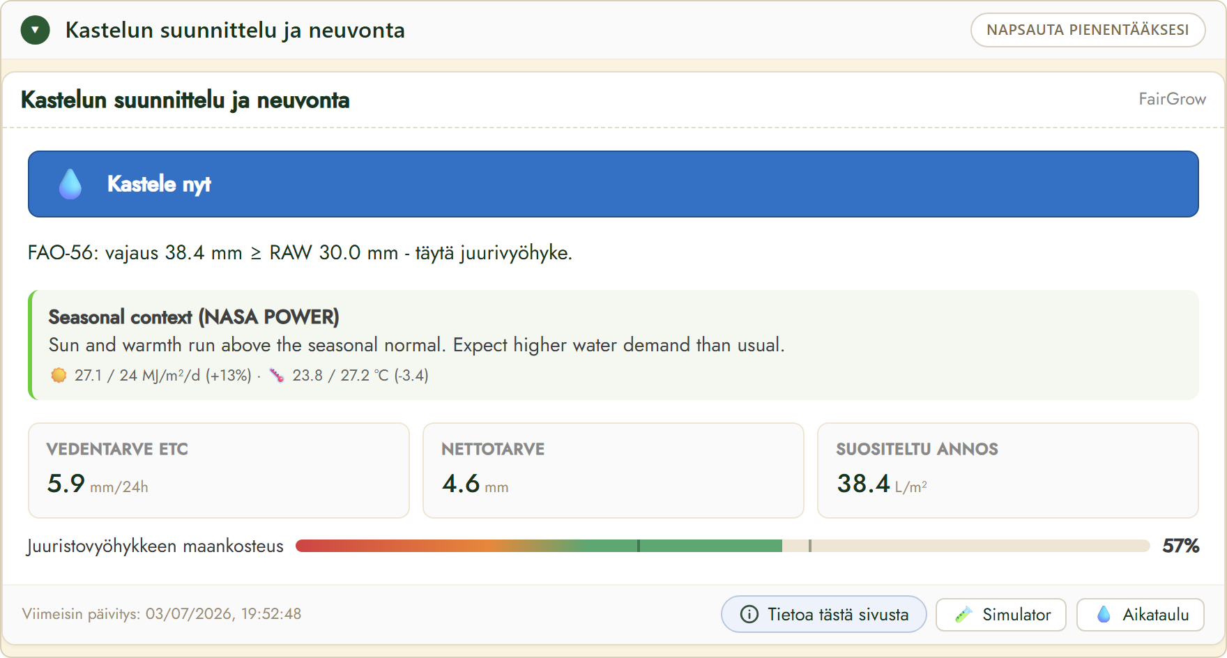 FairGrown kastelun suunnittelu ja neuvonta